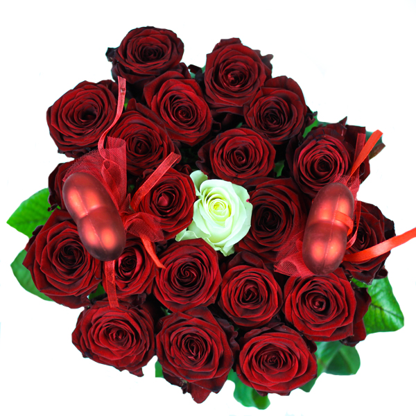 Boeket Red Naomi - Afbeelding 2